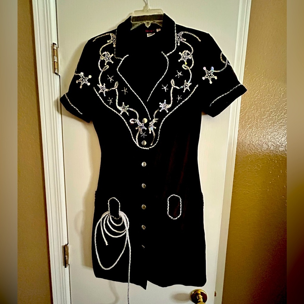 Stunning rhinestone cowgirl Halloween costume!
